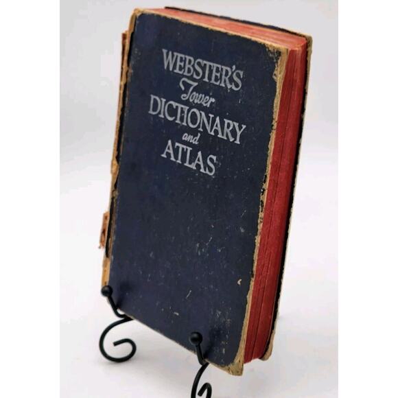 Vintage 1948 Webster's Illustrated Tower Dictionary & Atlas World Publishing - Picture 2 of 12